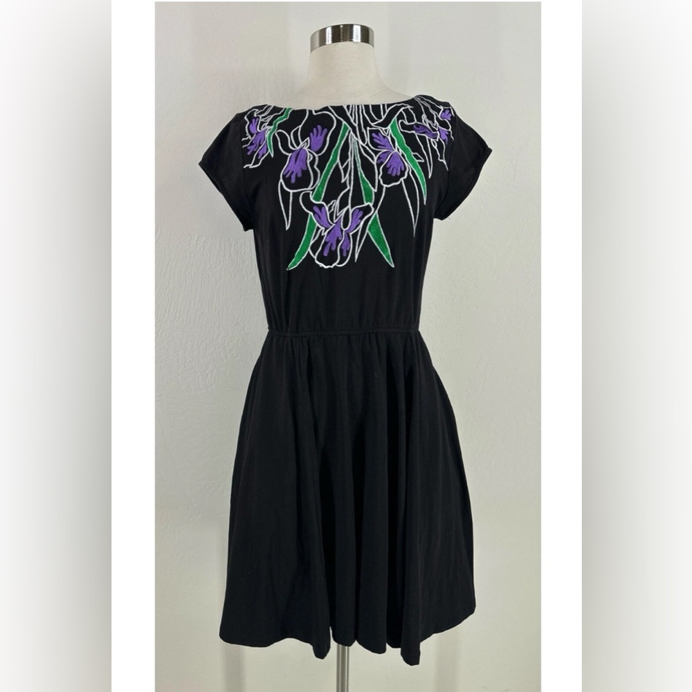 Eshakti embroidered Short Sleeve Fit & Flare Womens Dress
